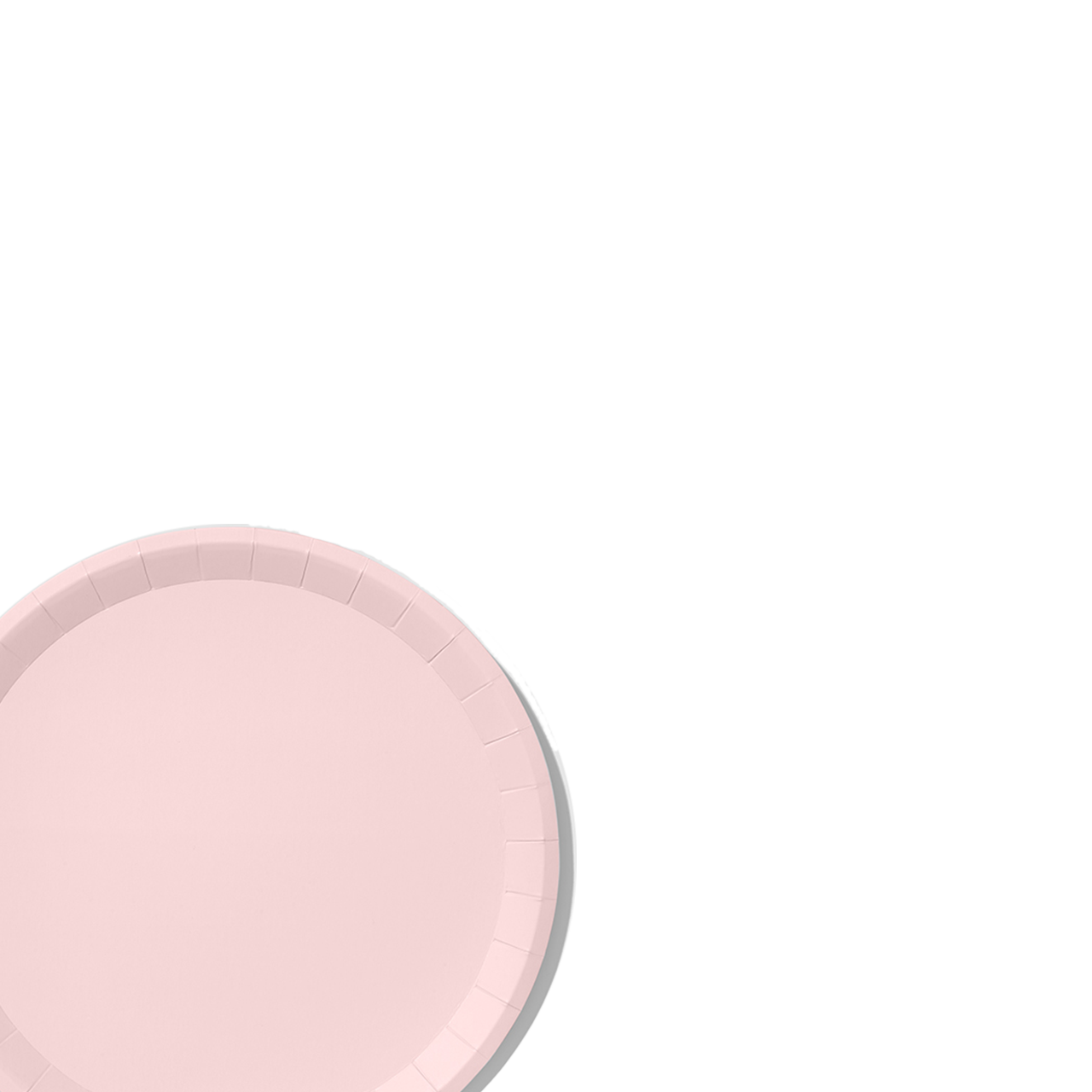 Pale Pink Classic Large Plates (10 per pack)