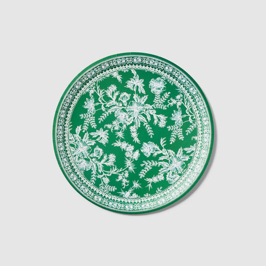 Emerald Toile Large Plates (10 per pack)