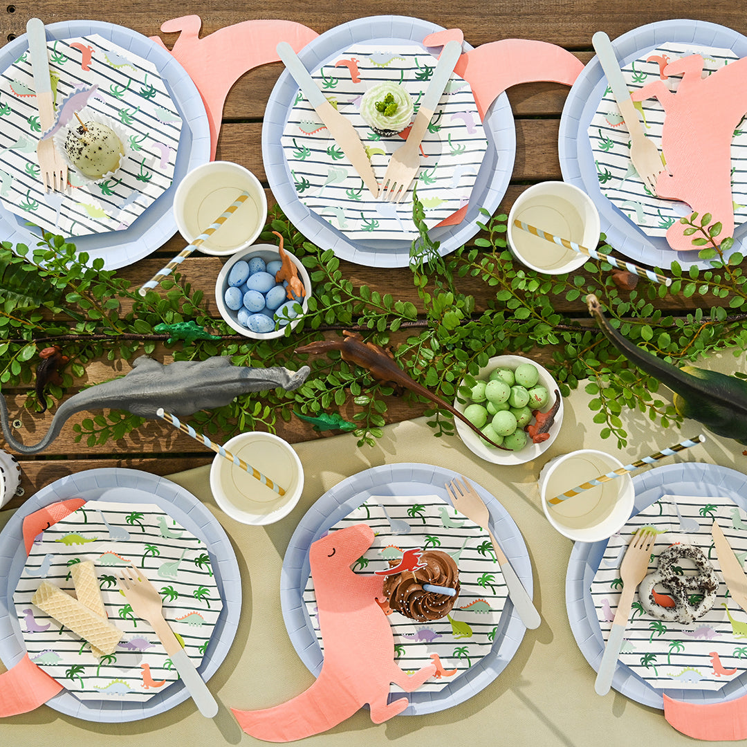 Pale Blue Wooden Cutlery Set (30 per pack)