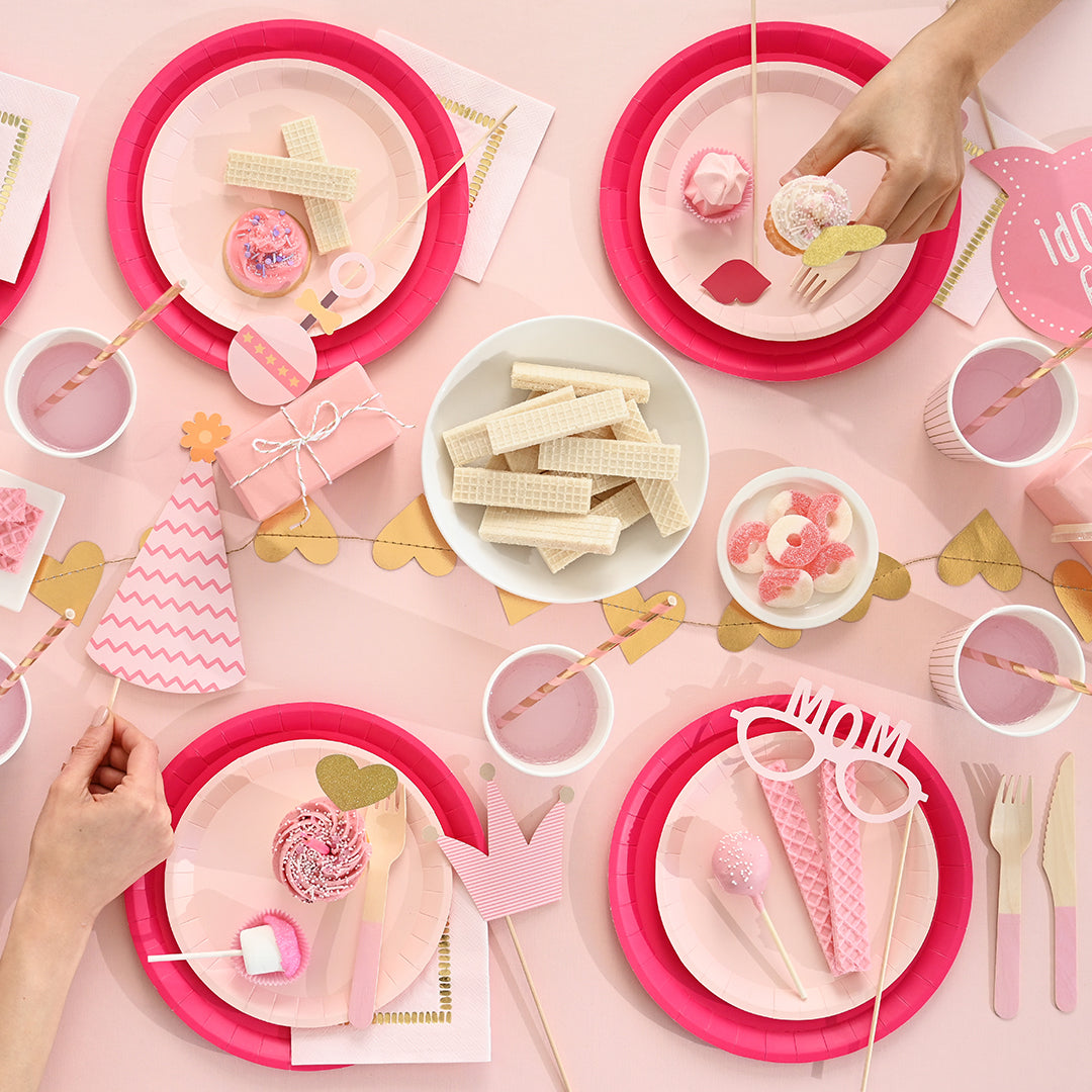 Pale Pink Classic Large Plates (10 per pack)