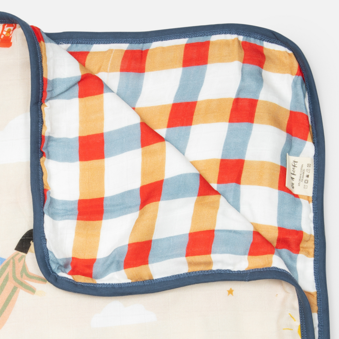 Guardian Angels Deluxe Muslin Baby Blanket Quilt