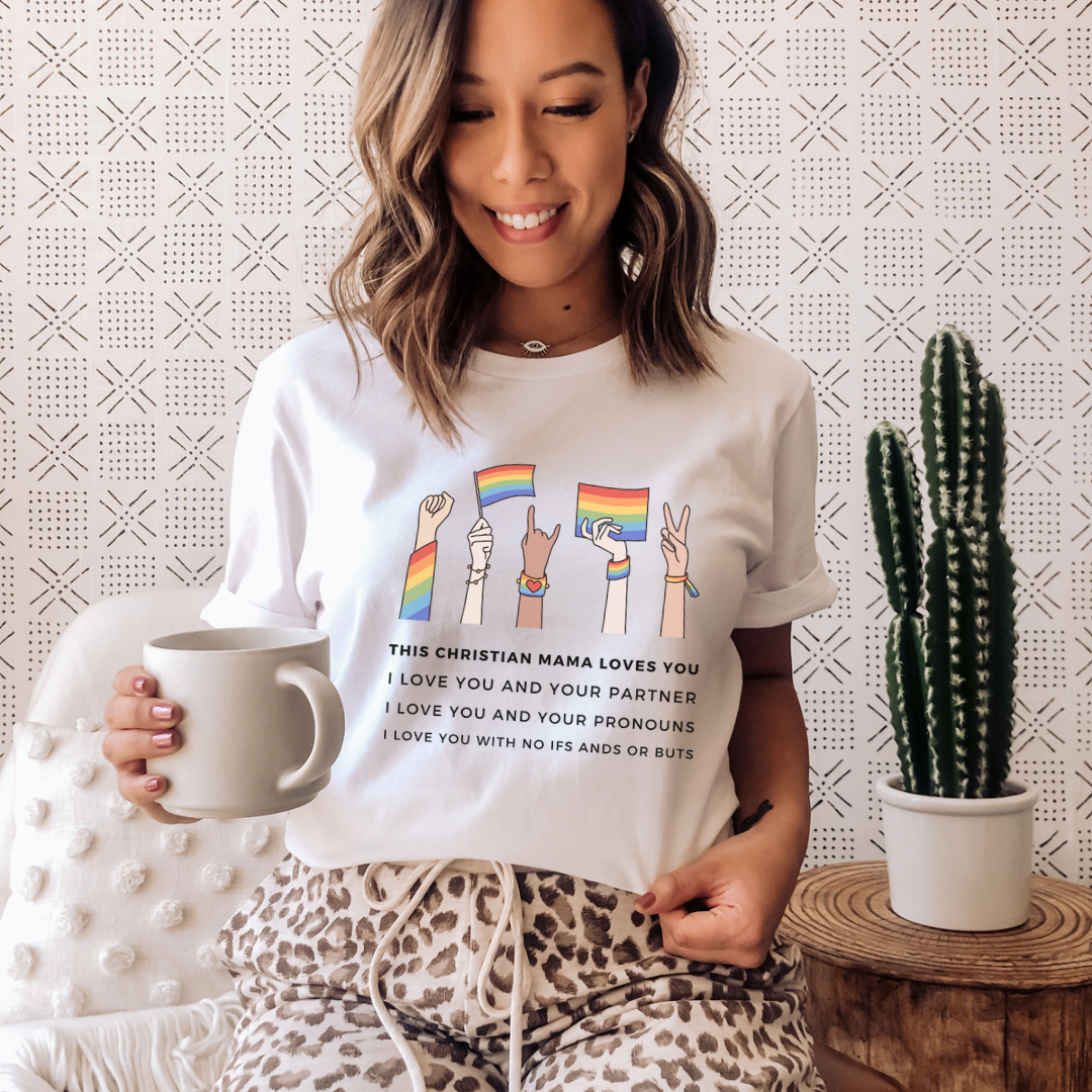 Camiseta unisex blanca del mes del orgullo
