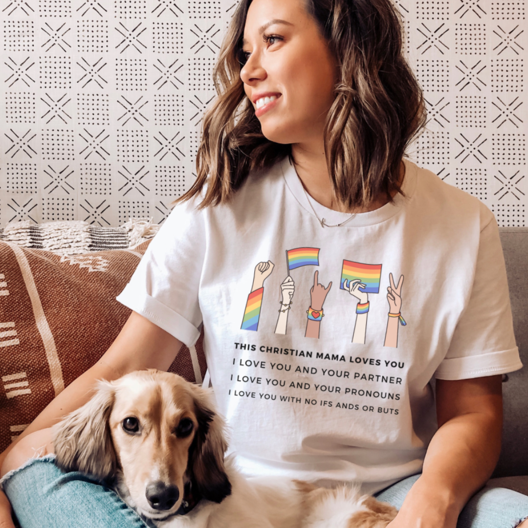Camiseta unisex blanca del mes del orgullo