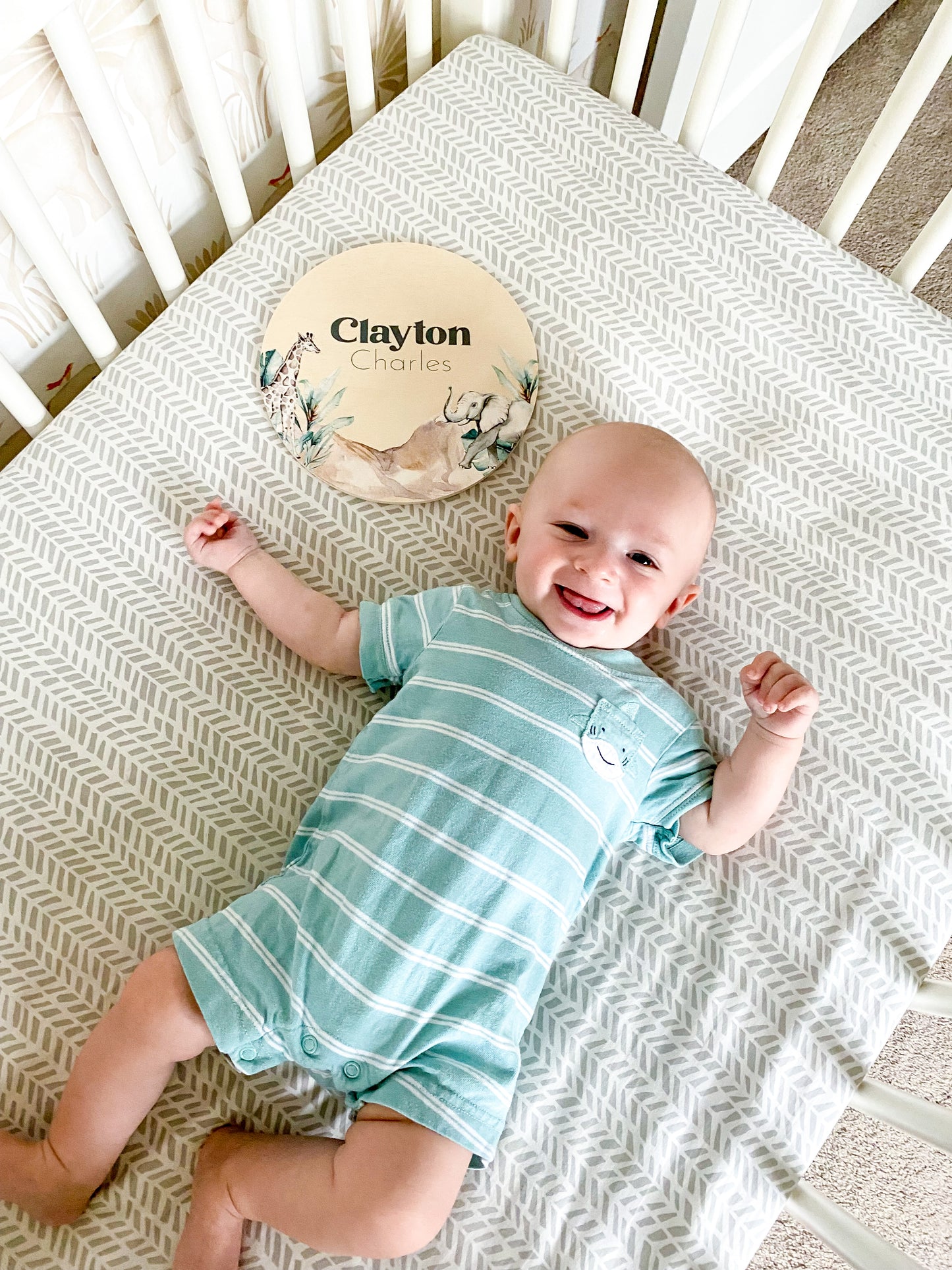 Safari Wooden Name Sign