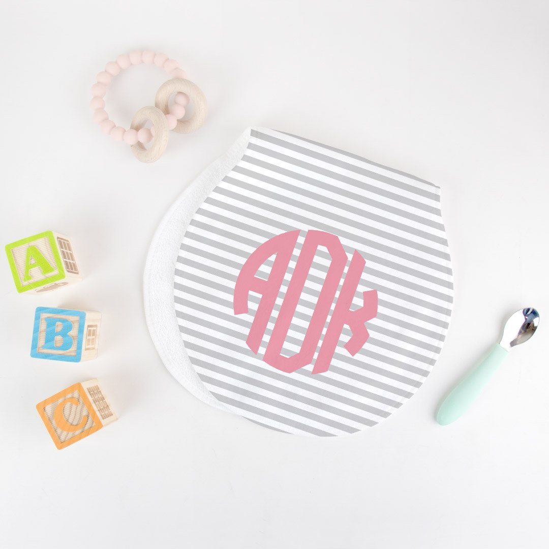 Monogrammed Burp Cloth Limited Time Offer TheGracefulGoose