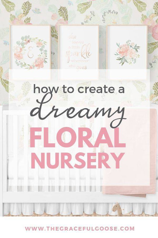 A dreamy floral room for your baby girl