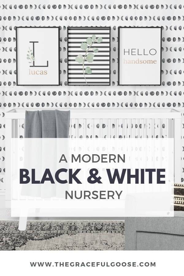 Modern Black and White Nursery