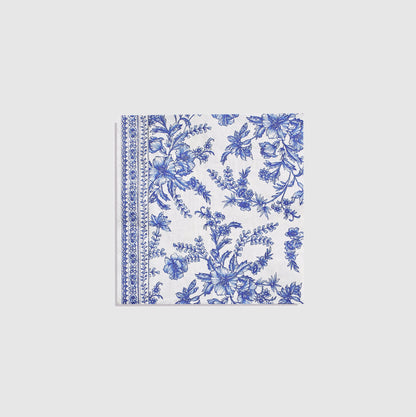 Blue Toile Large Napkins (25 per pack)