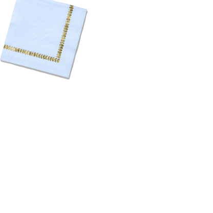 Pale Blue Brushstroke Cocktail Napkins (25 per pack)