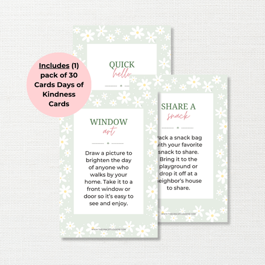 30 Days of Kindness Cards