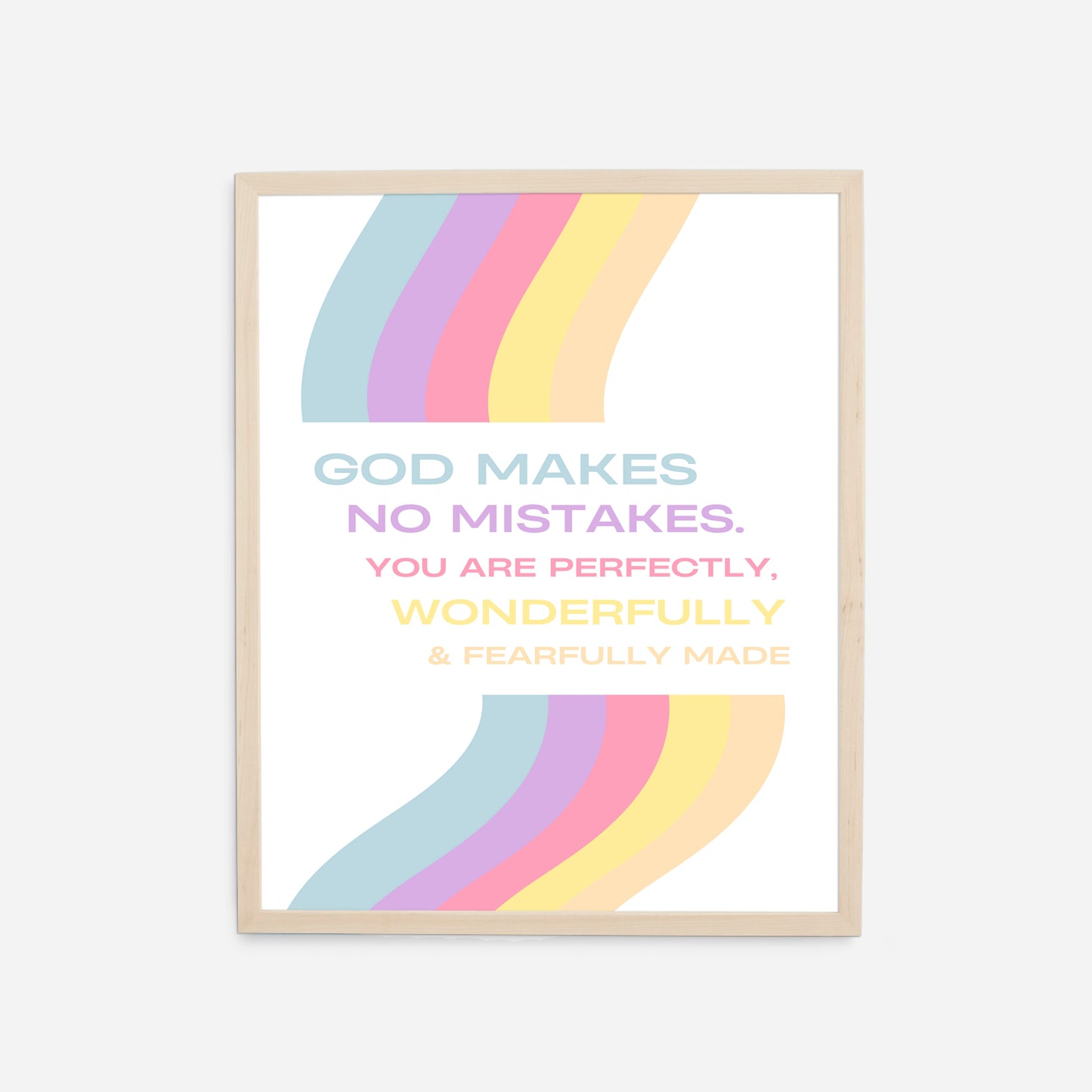 "God Makes No Mistakes" Print