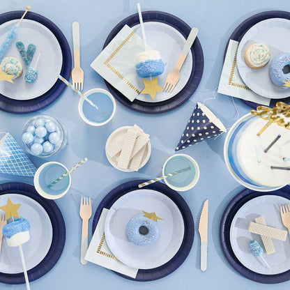 Navy Classic Large Plates (10 per pack)