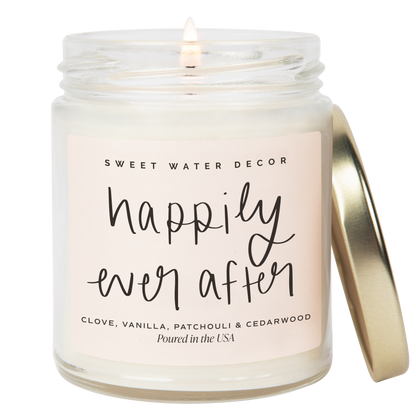 Happily Ever After 9 oz Soy Candle - Home Decor & Gifts