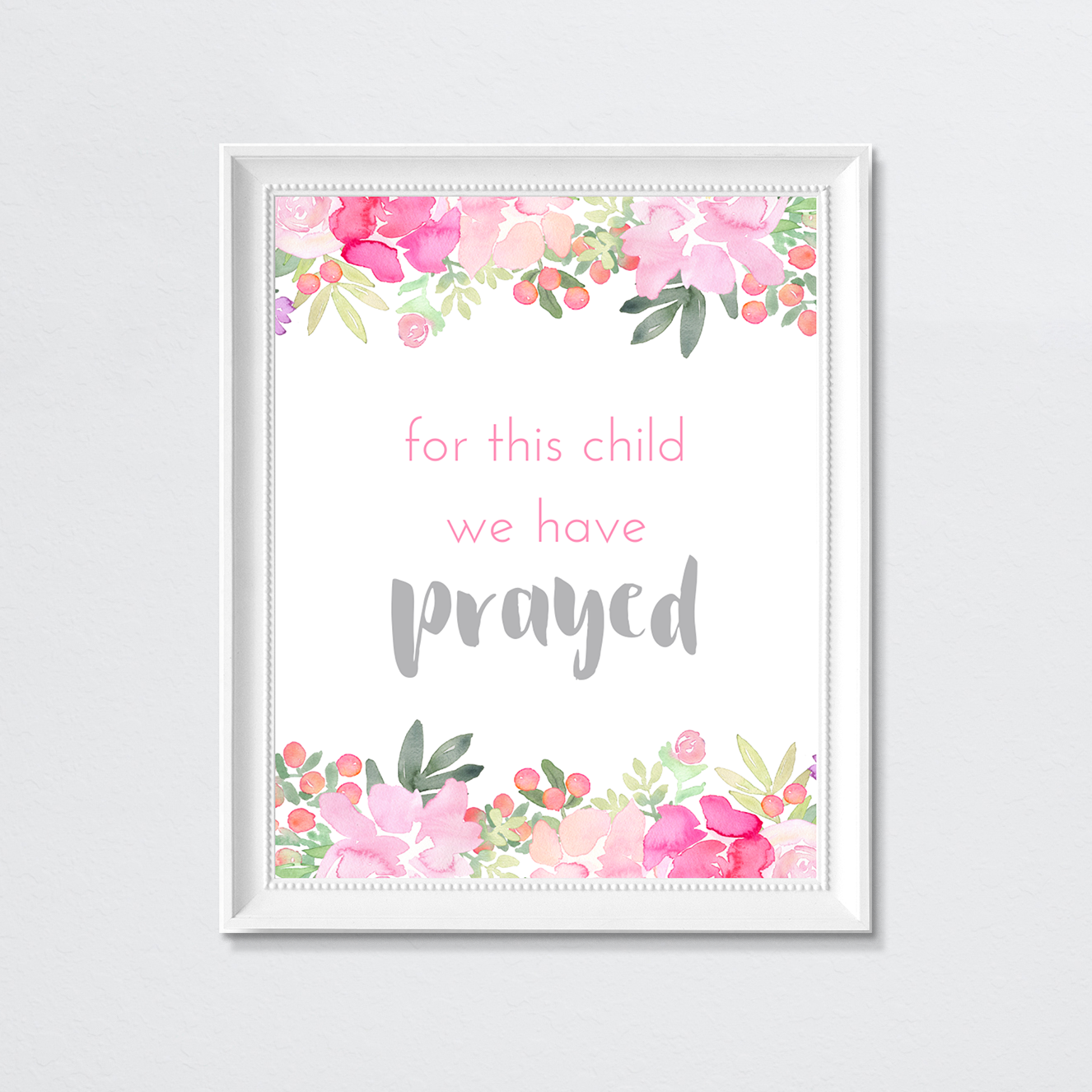 Estampado de citas florales en rosa brillante y gris - Fearfully Made