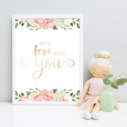Dark Blush Floral Quote Print - Good and Perfect