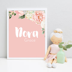 Dark Blush Name Print