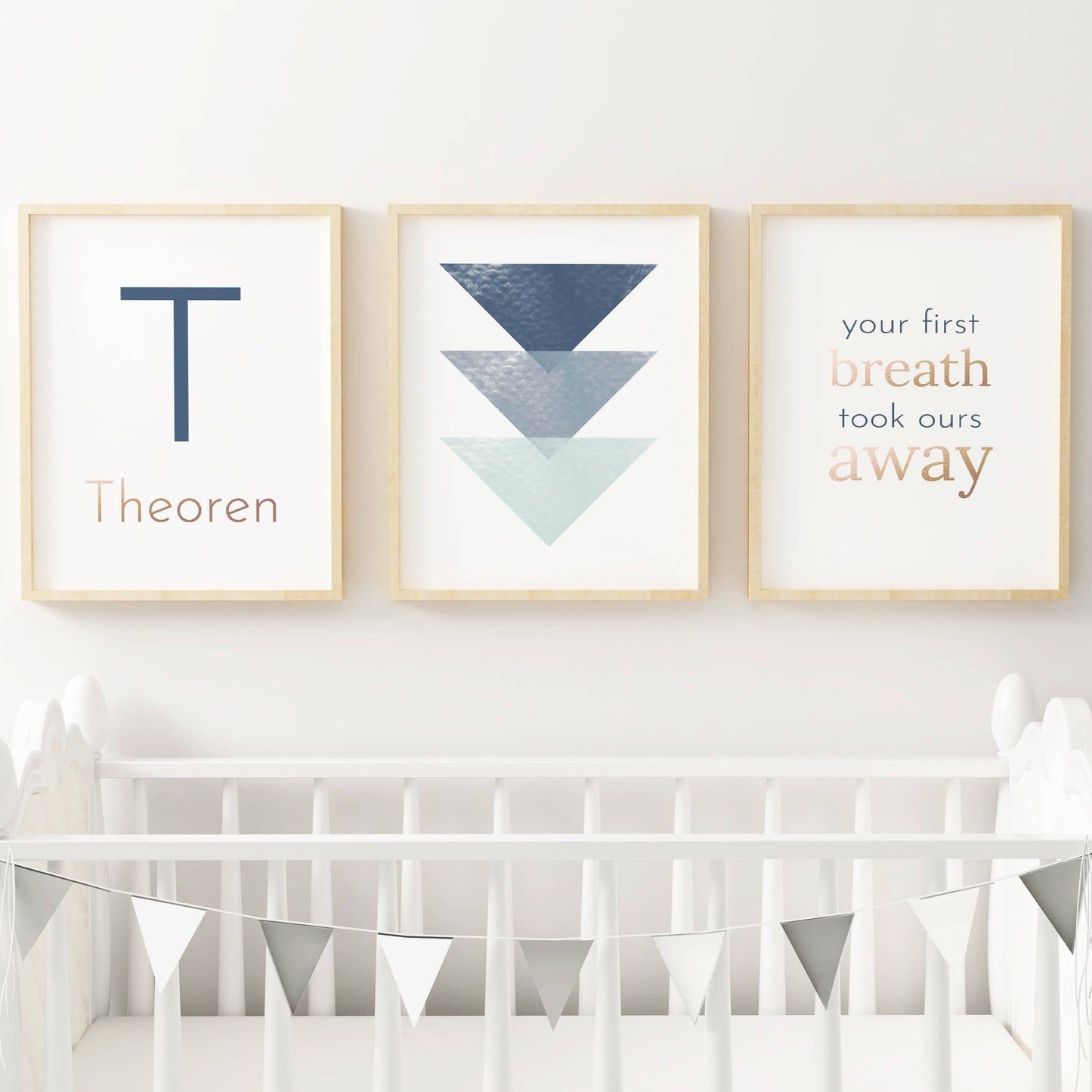 Navy Blue Geometric Set