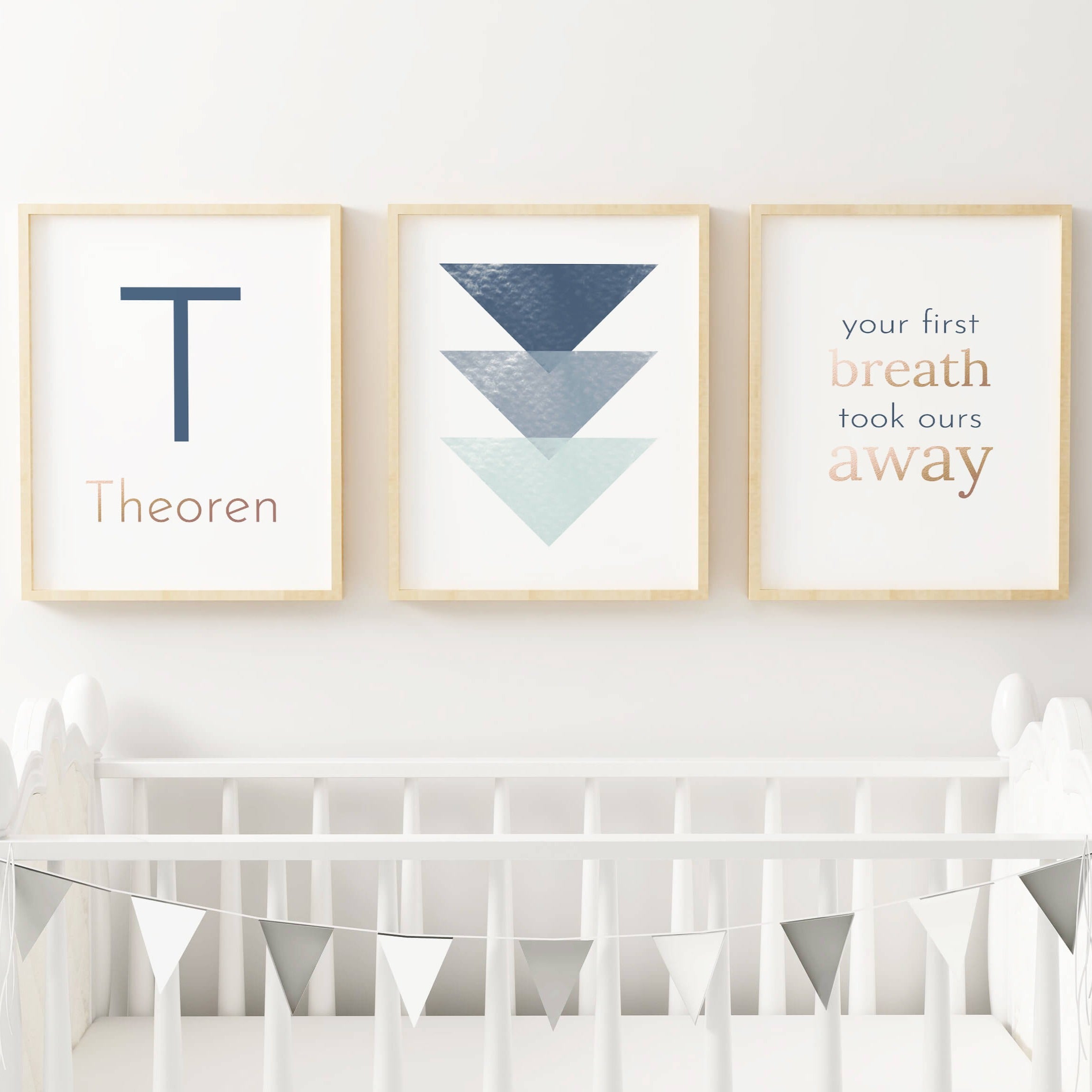 Navy Blue Geometric Set