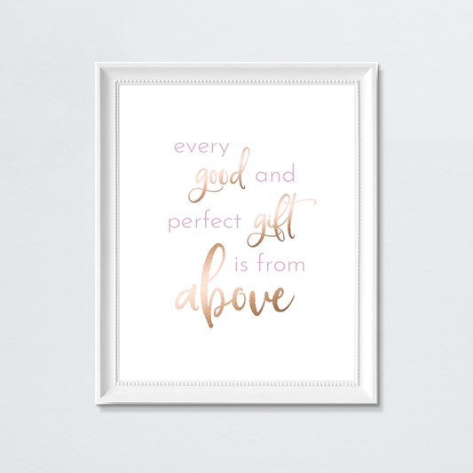 Lavender Cursive Quote Print