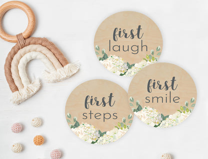 Farmhouse Floral Monthly Milestone Cards