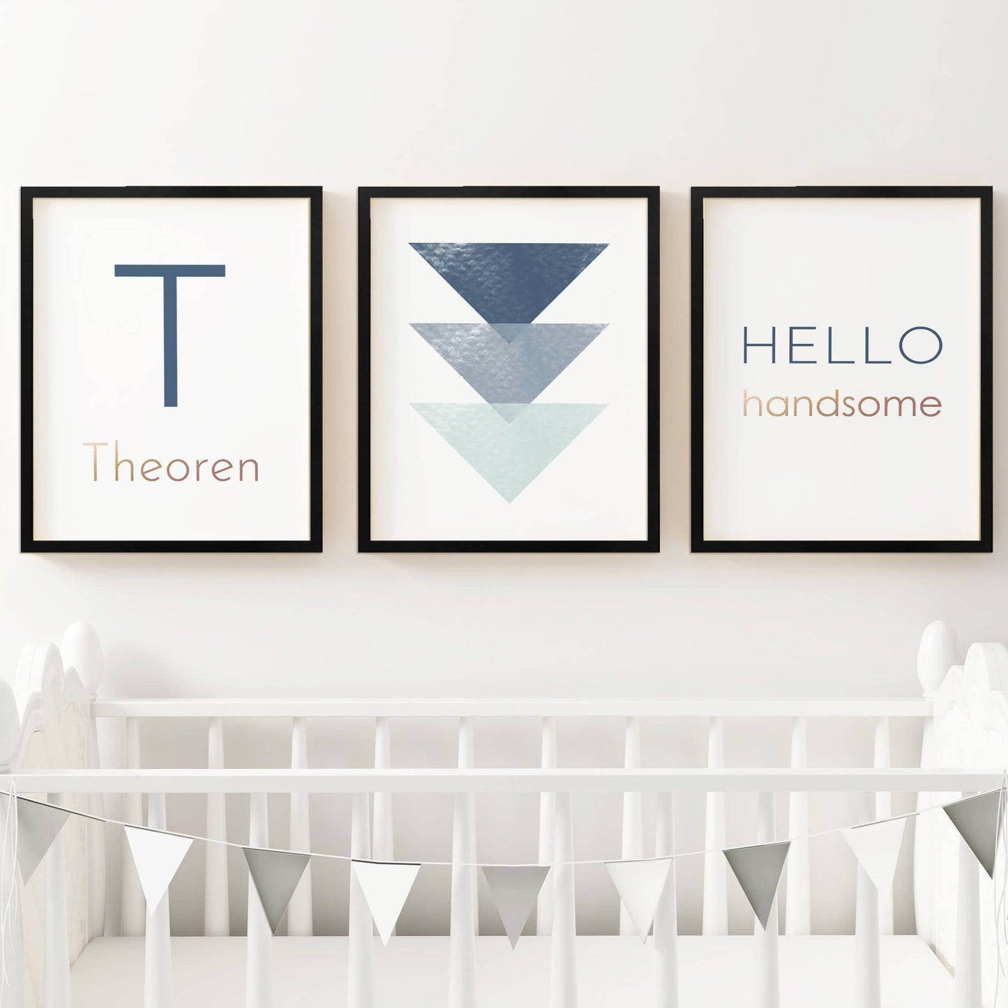 Navy Blue Geometric Set