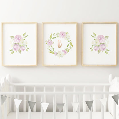 Lavender Nursery Wall Art Set #3
