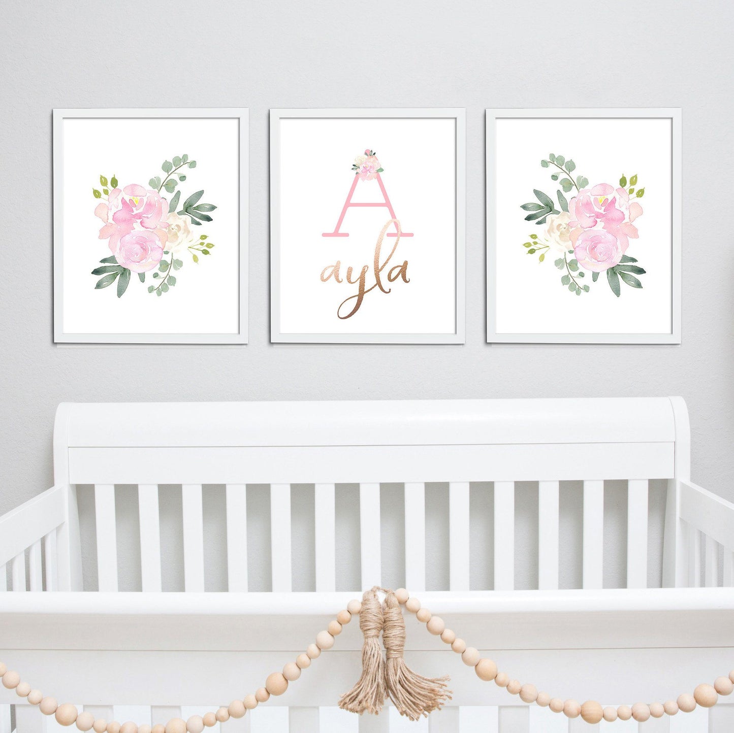 Light Pink Nursery Wall Art Set