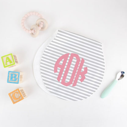 Monogrammed Burp Cloth Limited Time Offer TheGracefulGoose