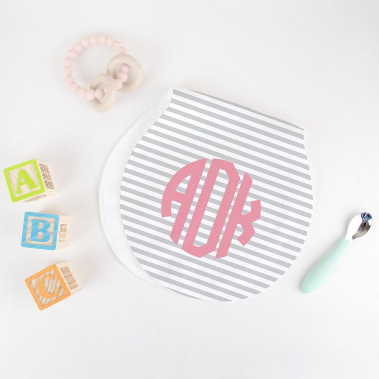 Monogrammed Burp Cloth - Navy Limited Time Offer TheGracefulGoose