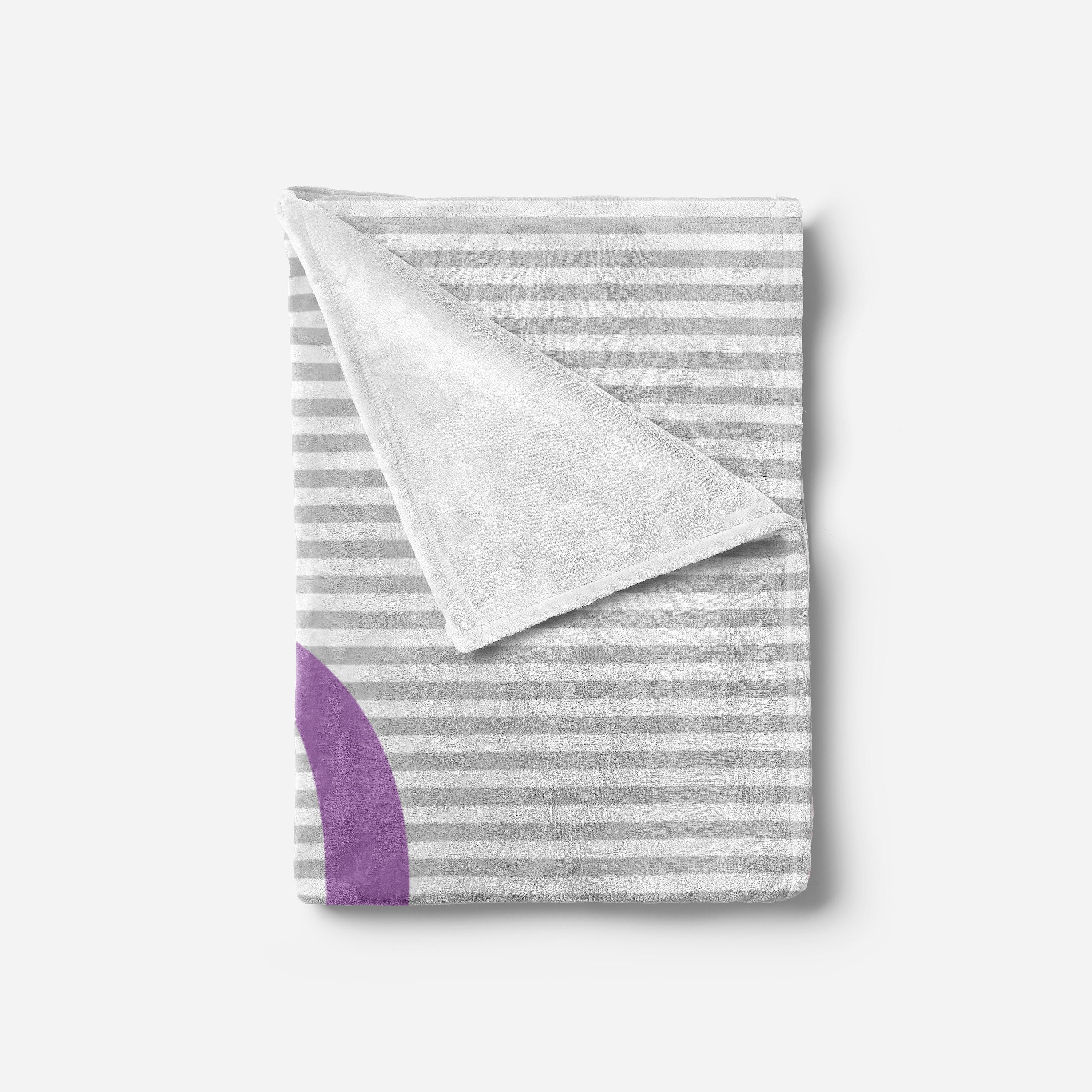 Purple and Grey Blanket Baby Blankets TheGracefulGoose