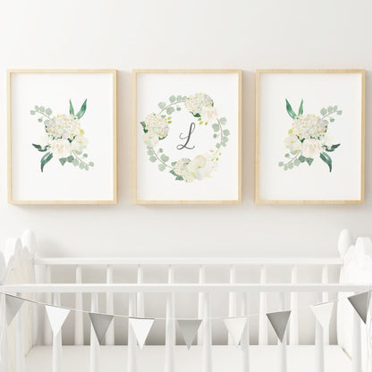 Conjunto de arte de pared de vivero blanco n.° 2